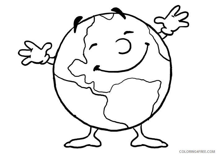 earth coloring pages for toddler Coloring4free