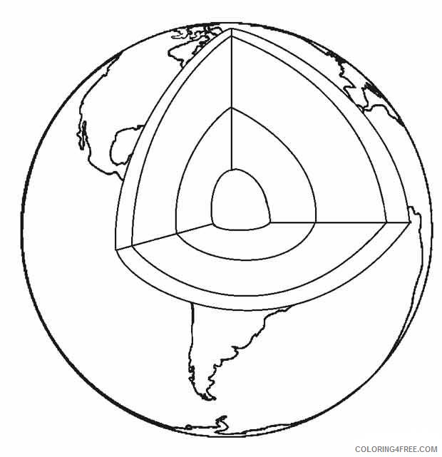 earth coloring pages layers of earth Coloring4free