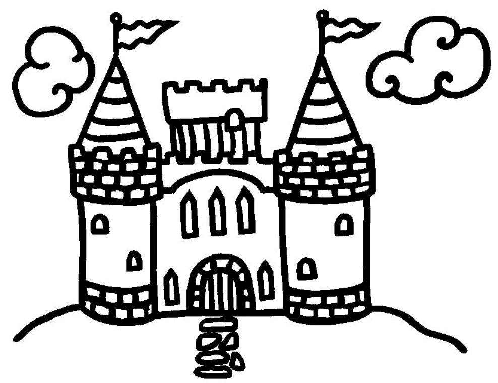 Featured image of post Castle Drawing Easy With Color - Kids, learn how to draw the castle by following the steps below.