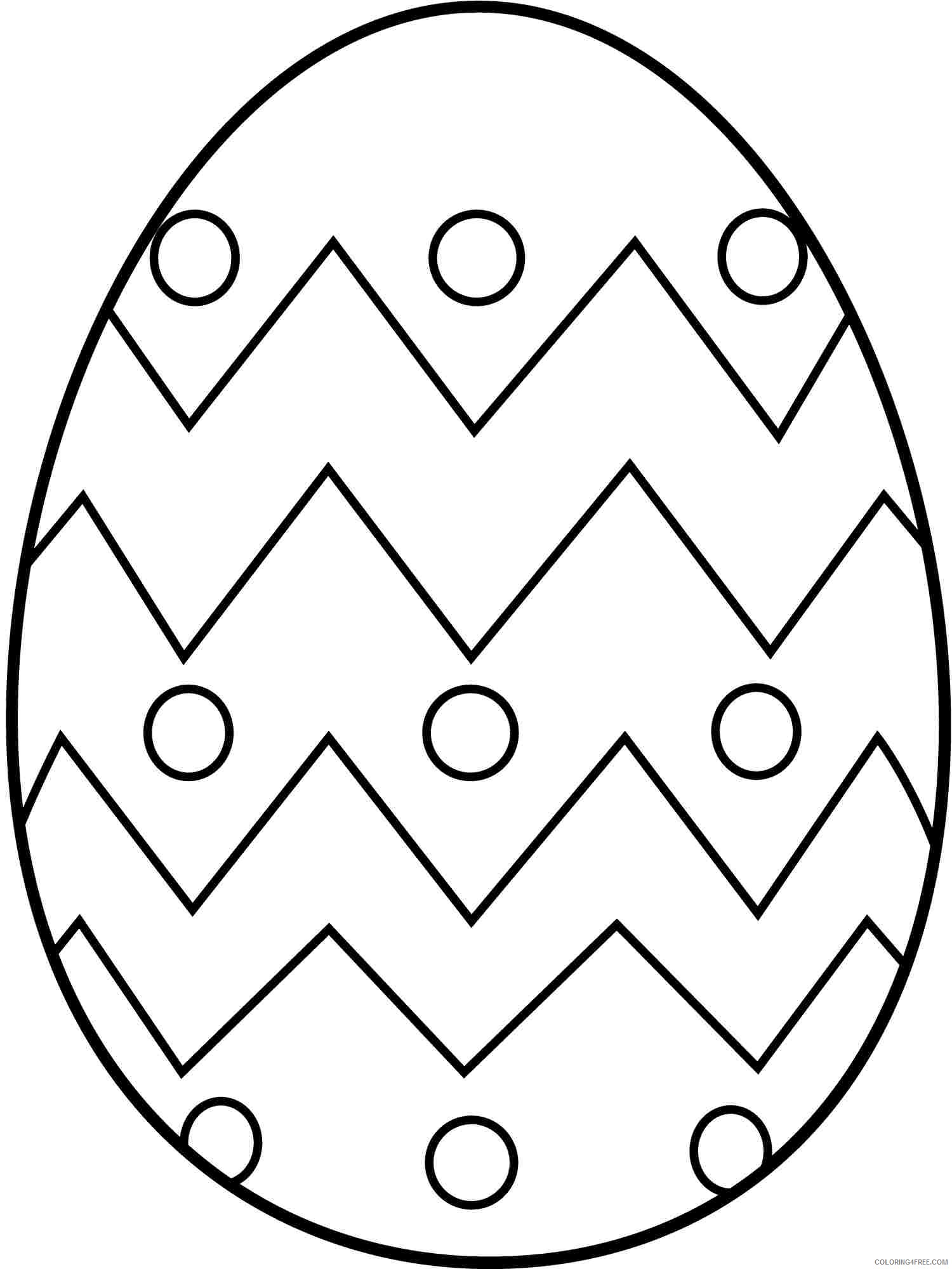 easy easter egg coloring pages Coloring4free
