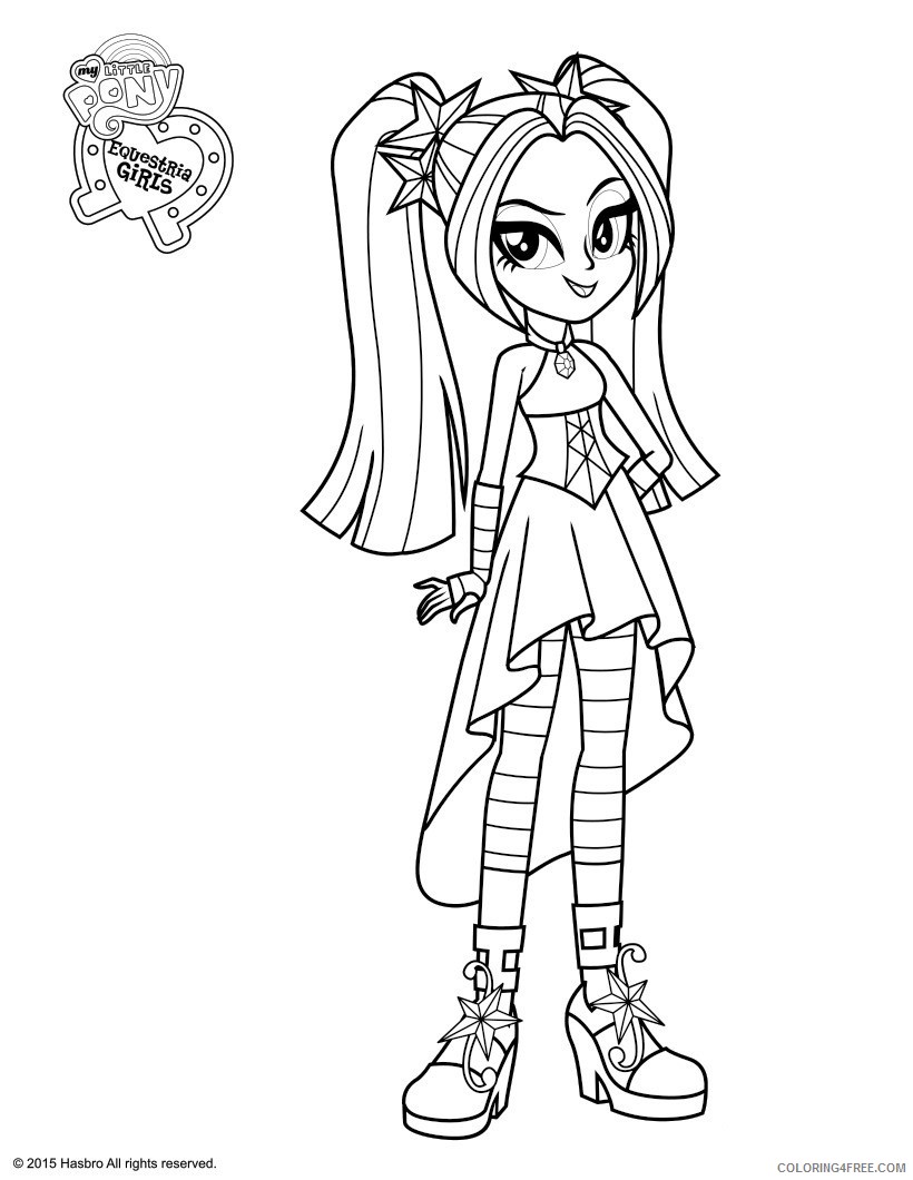 equestria girls coloring pages aria blaze Coloring4free