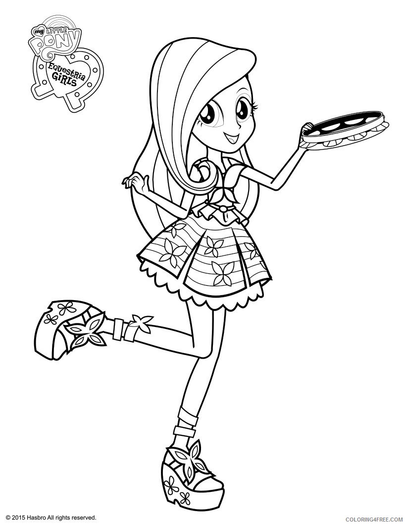 equestria girls coloring pages fluttershy Coloring4free