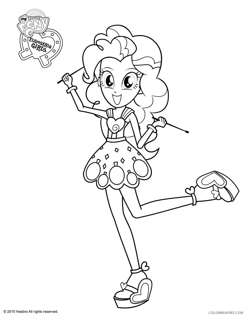 equestria girls coloring pages pinkie pie Coloring4free