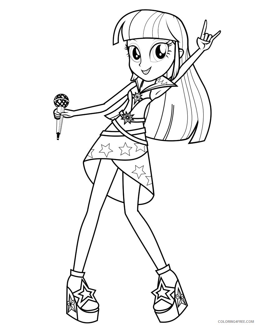 equestria girls coloring pages twilight sparkle Coloring4free