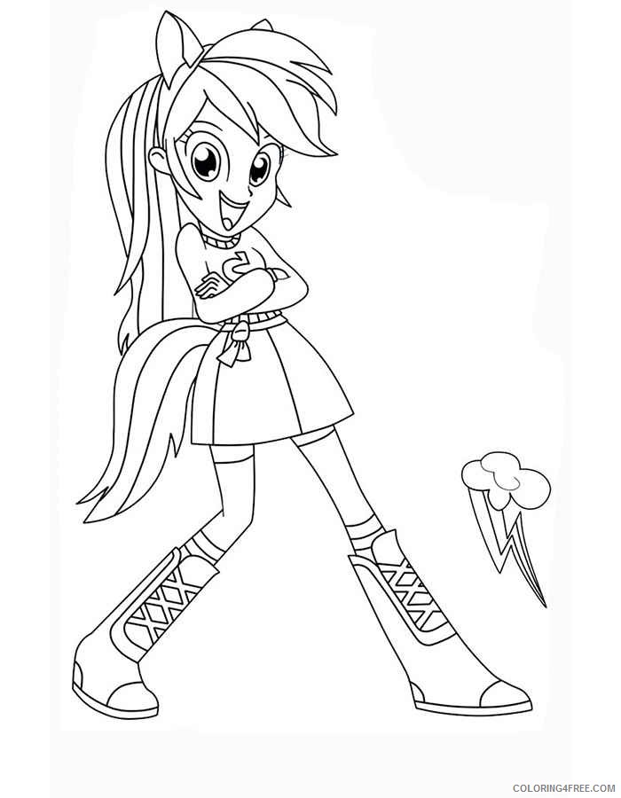 equestria girls rainbow dash coloring pages 2 Coloring4free