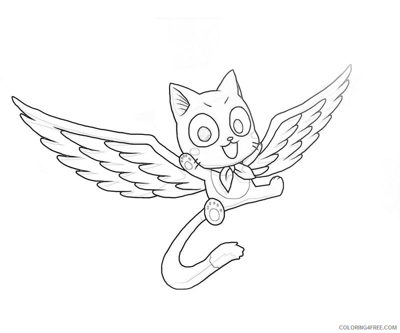 fairy tail coloring pages happy Coloring4free