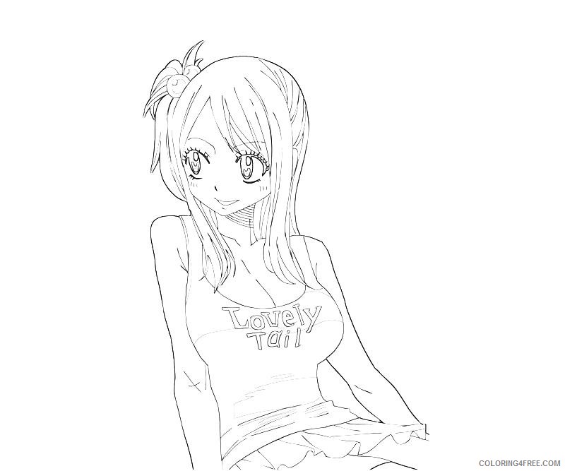 fairy tail coloring pages lucy heartfilia Coloring4free