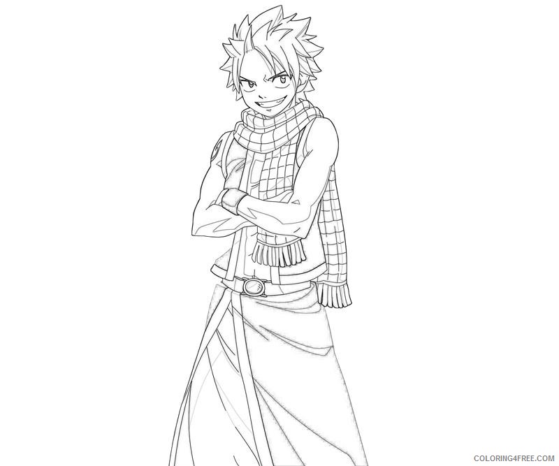 fairy tail coloring pages natsu Coloring4free