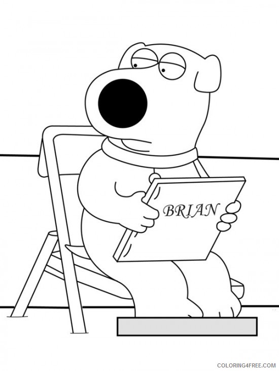 family guy brian coloring pages Coloring4free