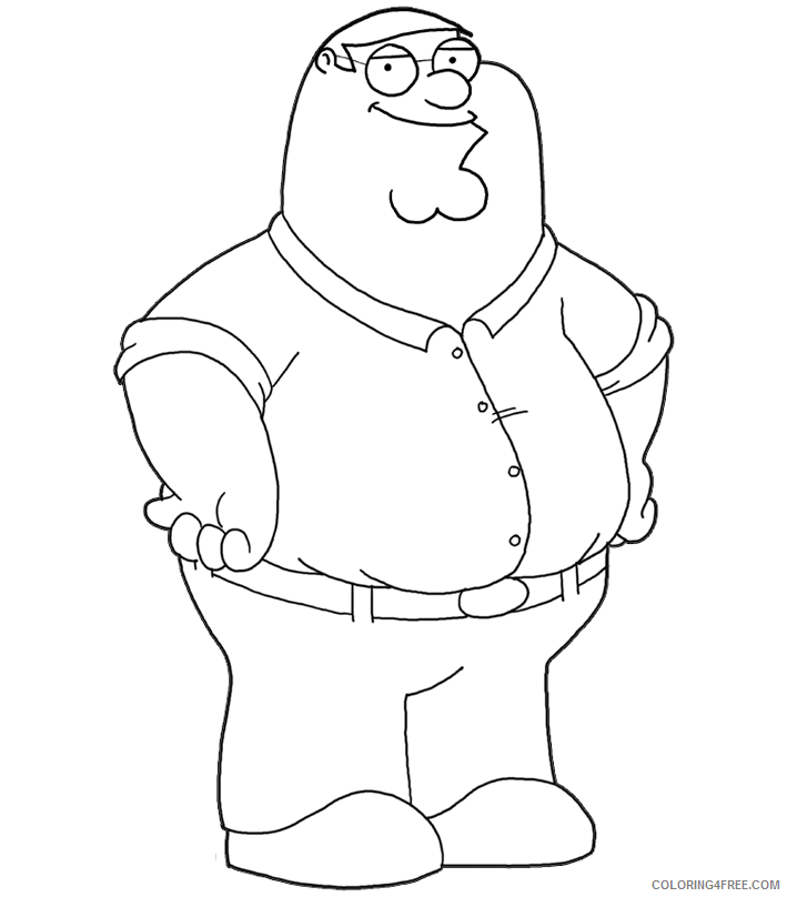 family guy coloring pages peter griffin Coloring4free