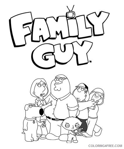 family guy coloring pages to print Coloring4free