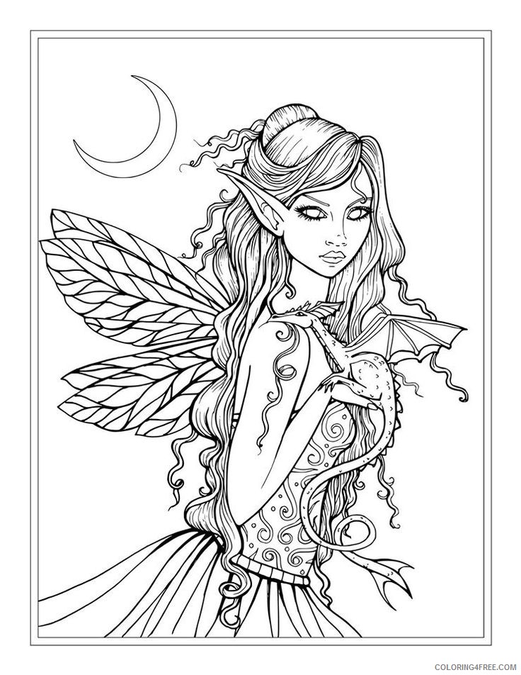 fantasy coloring pages printable Coloring4free