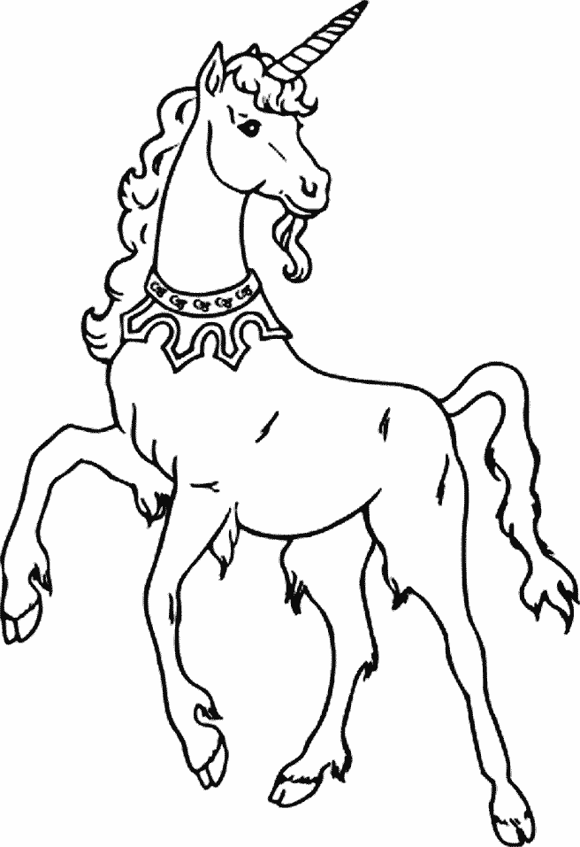 fantasy coloring pages unicorn Coloring4free