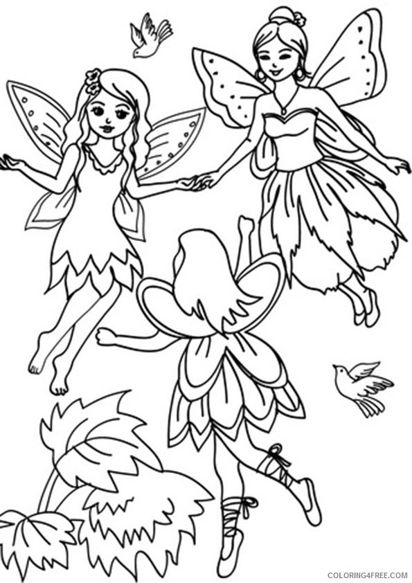 fantasy fairies coloring pages for kids Coloring4free
