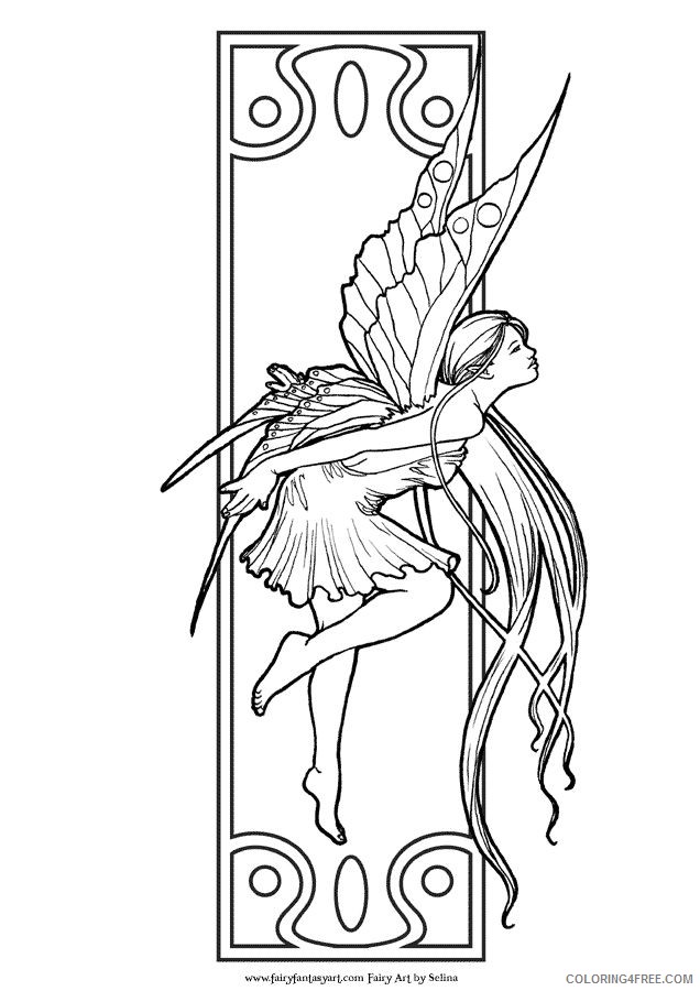 fantasy fairy coloring pages printable Coloring4free