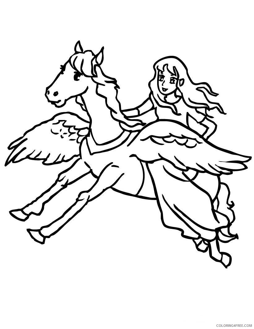 fantasy unicorn coloring pages for kids Coloring4free