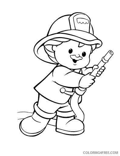 firefighter coloring pages for kids Coloring4free