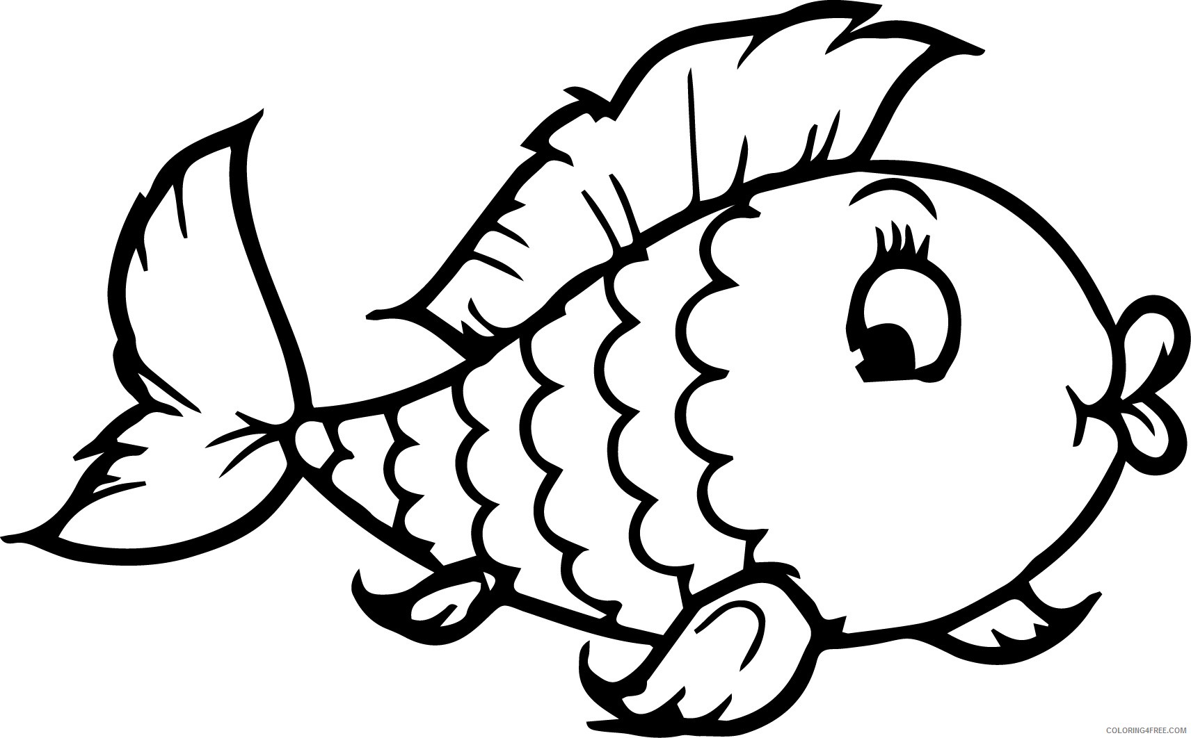 fish coloring pages for preschoolers Coloring4free
