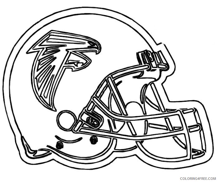 football helmet coloring pages atlanta falcons Coloring4free