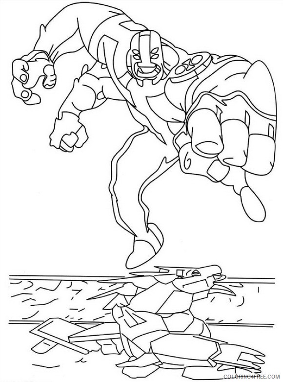 four arms ben 10 coloring pages Coloring4free