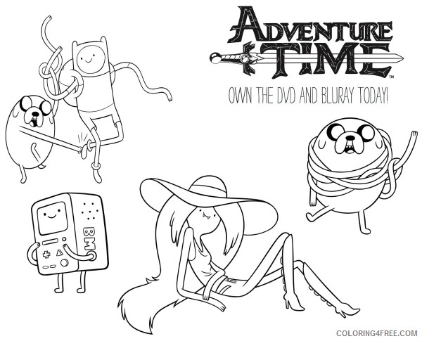 free adventure time coloring pages to print Coloring4free