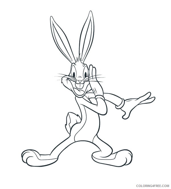 free bugs bunny coloring pages to print Coloring4free