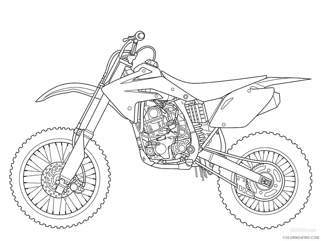 free dirt bike coloring pages to print Coloring4free