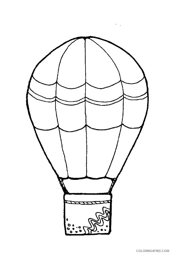 free hot air balloon coloring pages to print Coloring4free