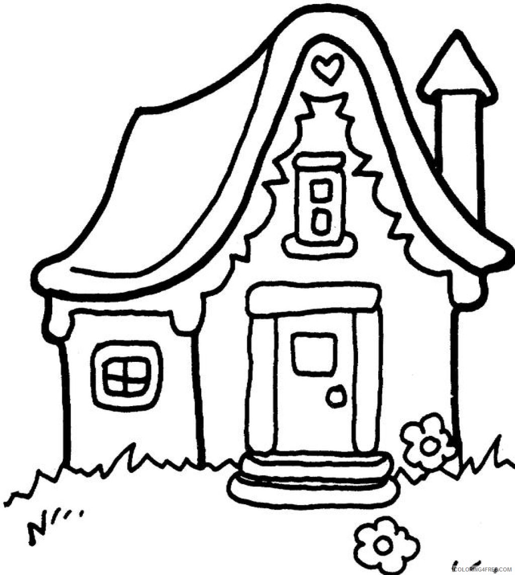free house coloring pages for kids Coloring4free