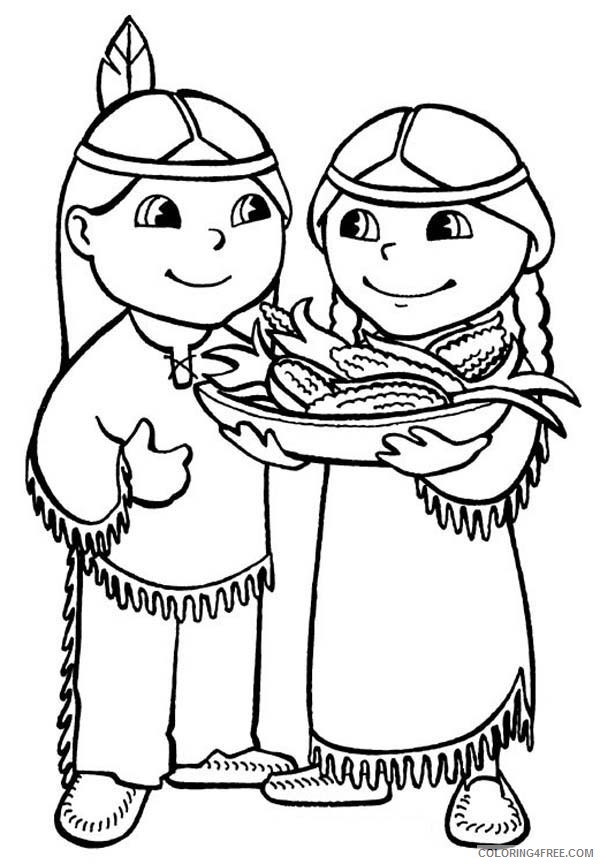 free native american coloring pages for kids Coloring4free
