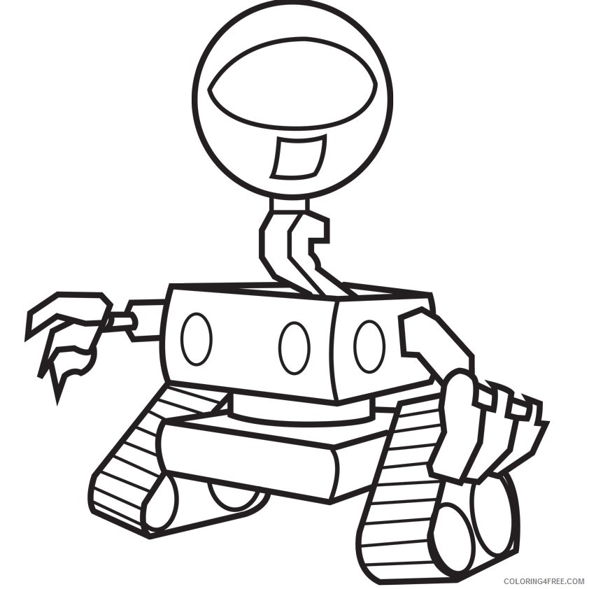 free robot coloring pages printable Coloring4free