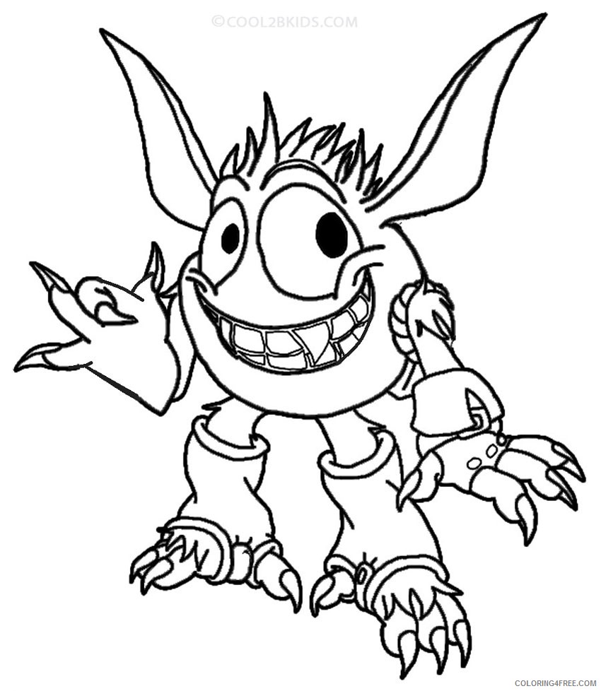 free skylanders coloring pages for kids Coloring4free