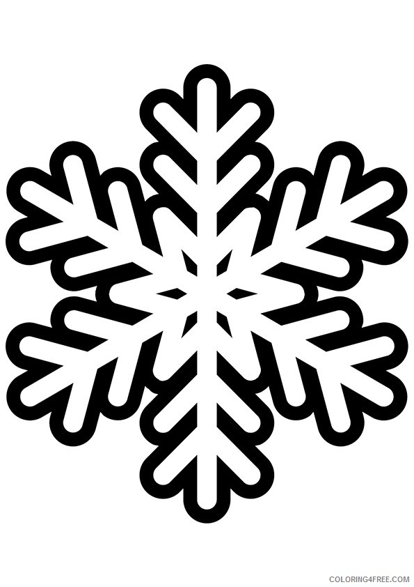 free snowflake coloring pages for kids Coloring4free