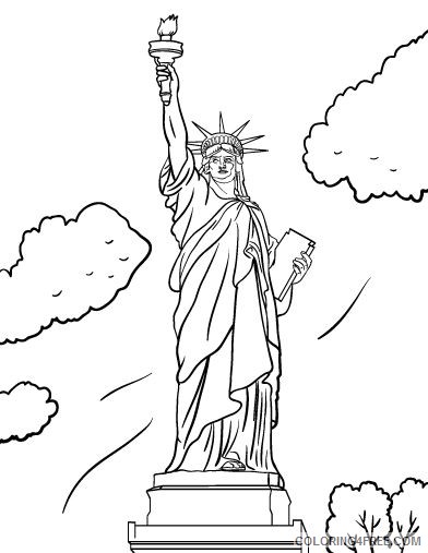 free statue of liberty coloring pages for kids Coloring4free
