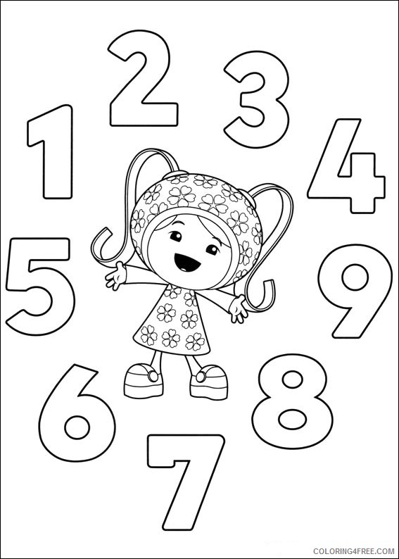 free team umizoomi coloring pages for kids Coloring4free