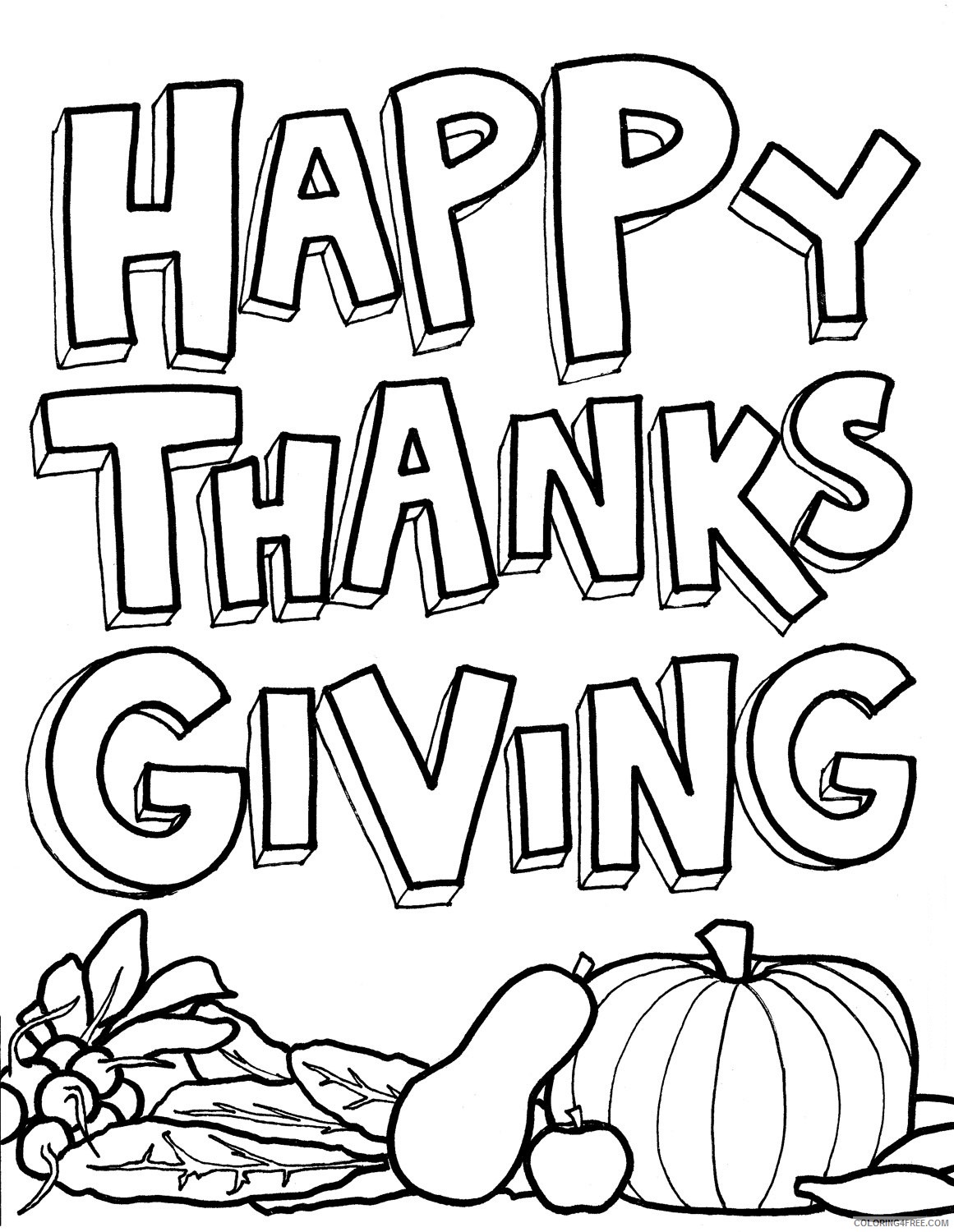 free thanksgiving coloring pages Coloring4free