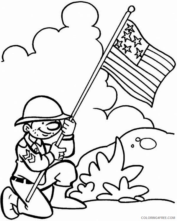 free veterans day coloring pages for kids Coloring4free