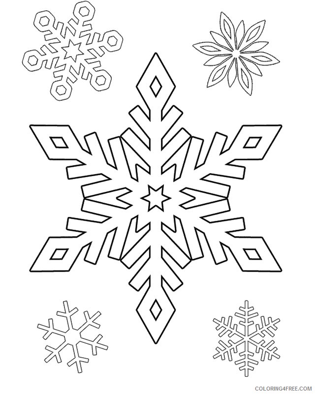 frozen snowflake coloring pages Coloring4free