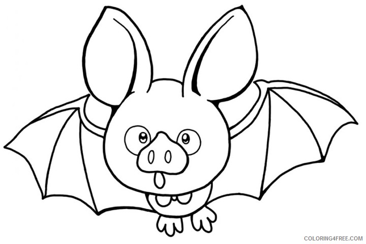 funny bat coloring pages Coloring4free