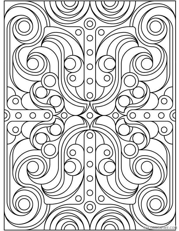 geometric coloring pages free to print Coloring4free