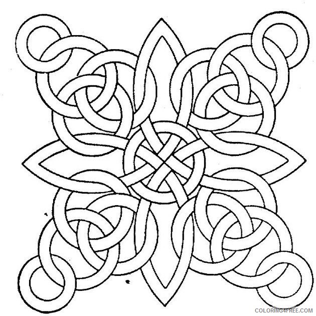 geometric coloring pages printable Coloring4free