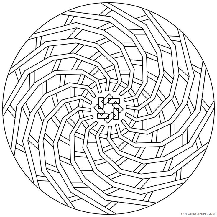geometric coloring pages to print Coloring4free