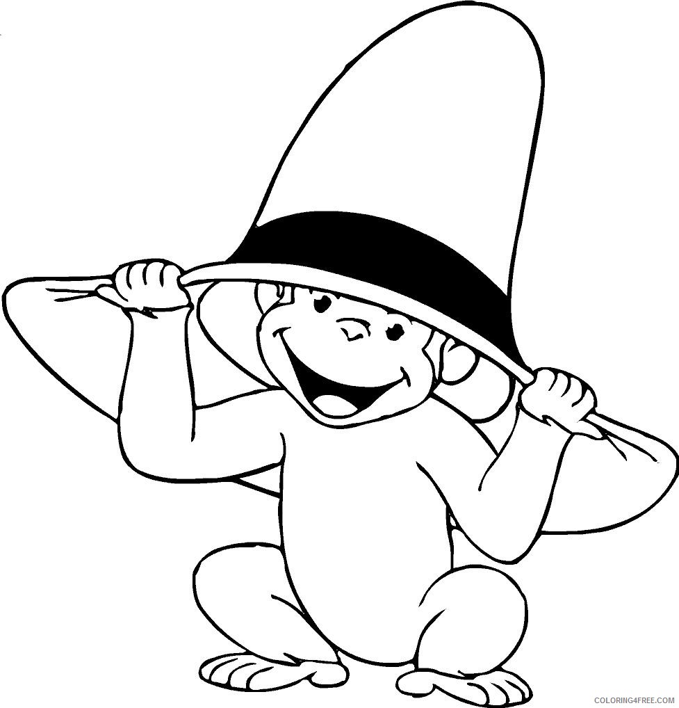 george the monkey coloring pages Coloring4free