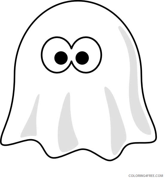 ghost coloring pages for preschool Coloring4free