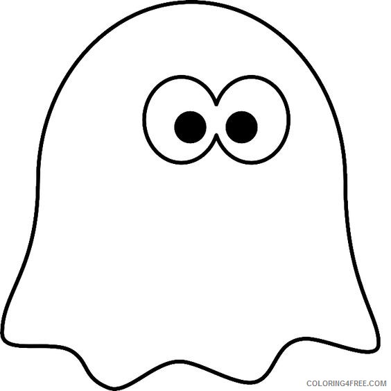 ghost coloring pages for toddler Coloring4free