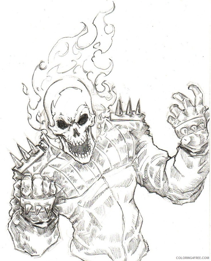 ghost coloring pages ghost rider Coloring4free