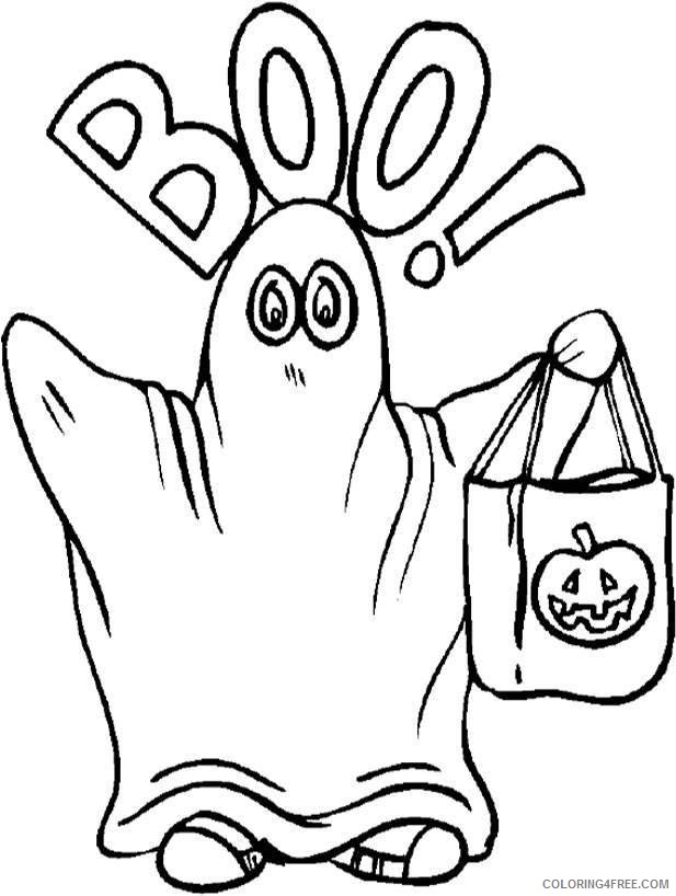 ghost coloring pages halloween Coloring4free