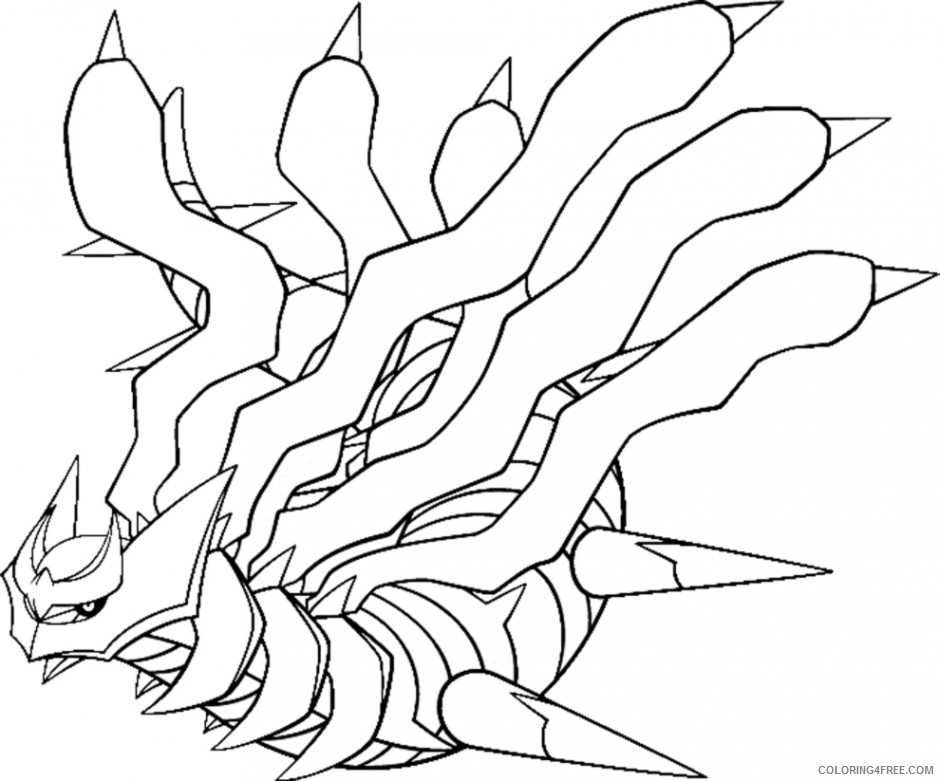giratina legendary pokemon coloring pages Coloring4free