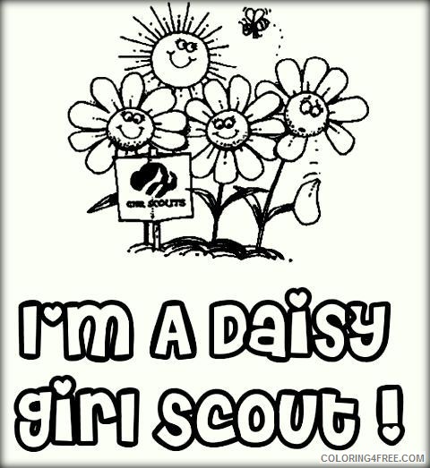 girl scout coloring pages im a daisy Coloring4free