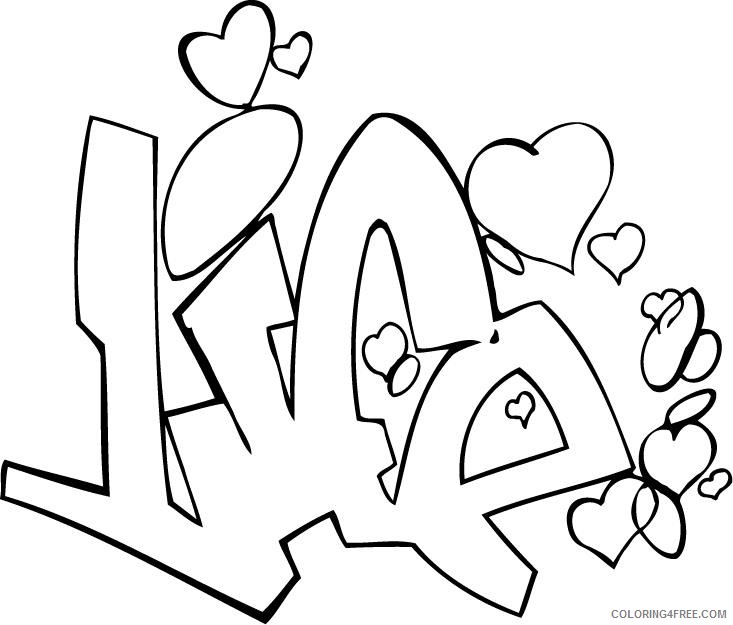 graffiti coloring pages life Coloring4free